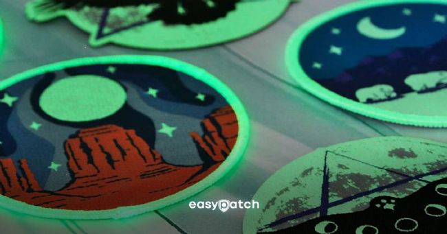 What are the glow-in-the-dark patches