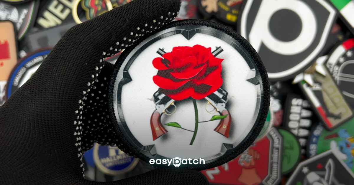 What are sublimation-printed patches