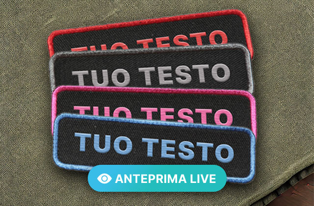Embroidered NAME/TEXTURE patch
